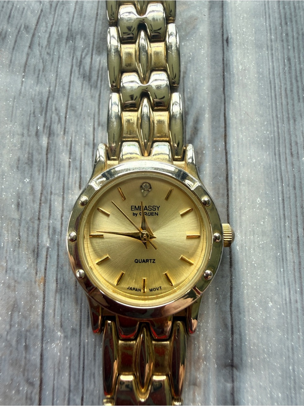 Embassy by Gruen Gold Tone Women's Quartz Watch